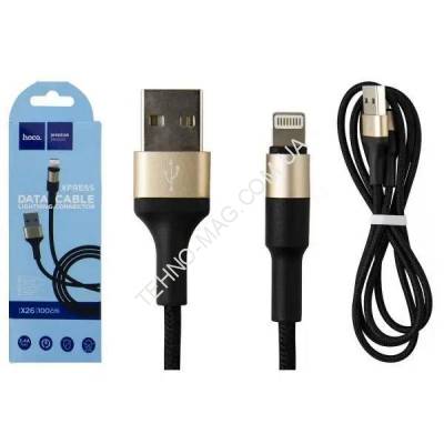 USB Кабель Hoco X26  USB-Lightning  (1m)  фото