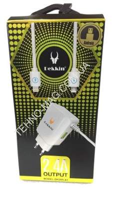 Зарядное устройство Dekkin DK-305-A1 USB (2.4A) фото