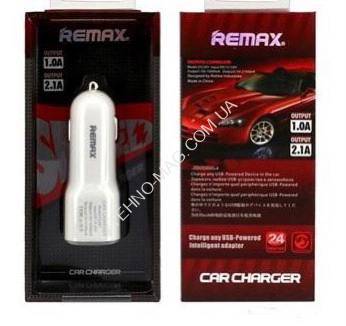 Авто адаптер Remax CC 201 2 USB Port 2.1A+1A Copy (Ch) фото