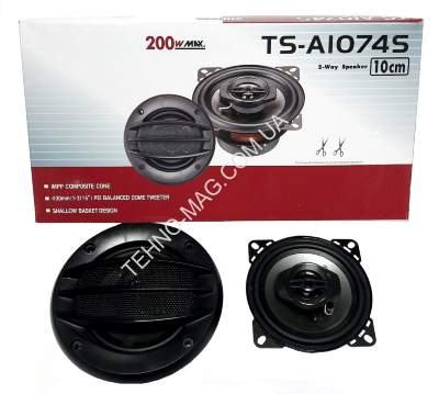 Автомобильные колонки 2-Way Speaker TS-A1074S 10 см фото