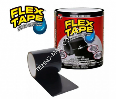 Водонепроницаемая изоляционная лента Flex Tape 100 мм х 1.5 м Черная фото