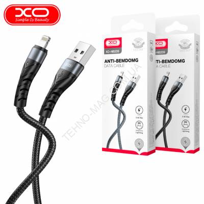 USB кабель XO NB209 Lightning 1m черный фото