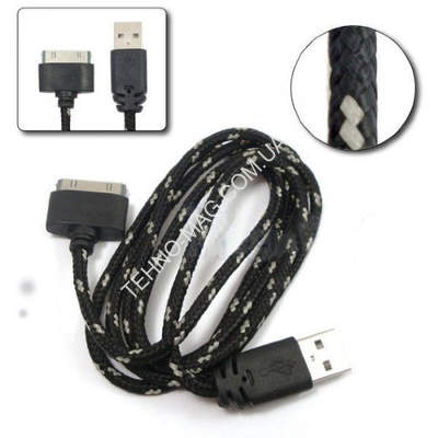 Cable USB Iphone 4G (ткань) фото