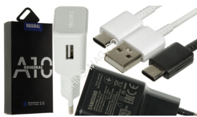 СЗУ Samsung A10 Fast charger (5V-2A/9V-1.6A) 2in1 + Type-C  фото