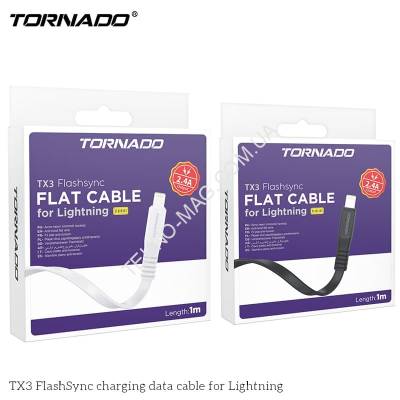USB-L TORNADO TX3 flat (2.4A/1m) Lightning фото