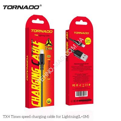 USB-L TORNADO TX4 Nylon (3A/1m) Lightning фото