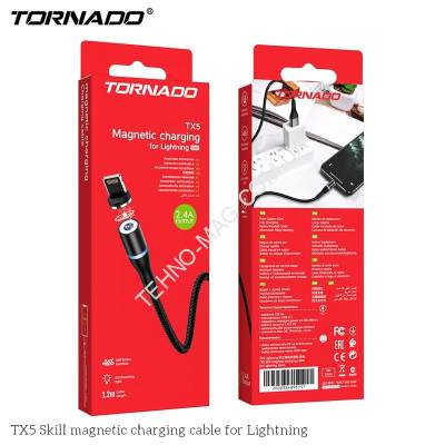 USB-L TORNADO TX5 Magnetic (3A/1.2m) Lightning фото