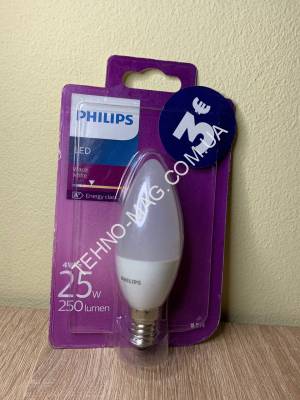 Лампочка Philips 25w E14 фото