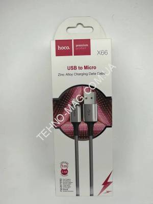 USB Кабель Hoco X66 USB-Type-C (1M) (Сірий) фото