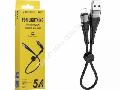 USB Кабель Borofone BX32 USB - Lightning (0,25м фото