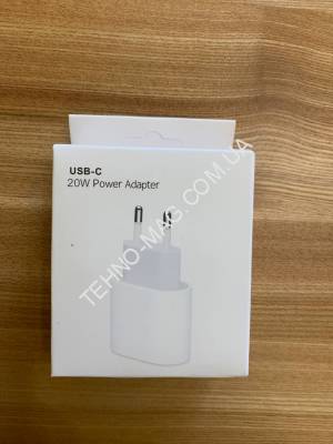 Сетевой адаптер iPhone Original Series 1:1 20W AAA Class USB-C Power Adapter без яблока в упаковке фото
